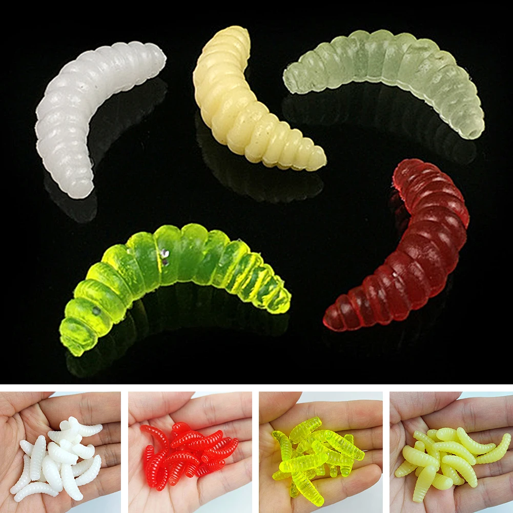 10 шт. Maggot Grub Мягкая приманка приманки Minnows запах красного червя креветки хлеб против насекомых для рыбалки искусственная приманка рыба корма бионическая