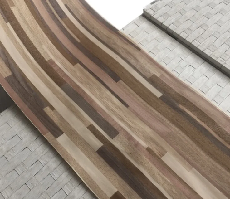 

2.5Meters Width:42cm Thickness:0.25mm wood veneer splicing process
