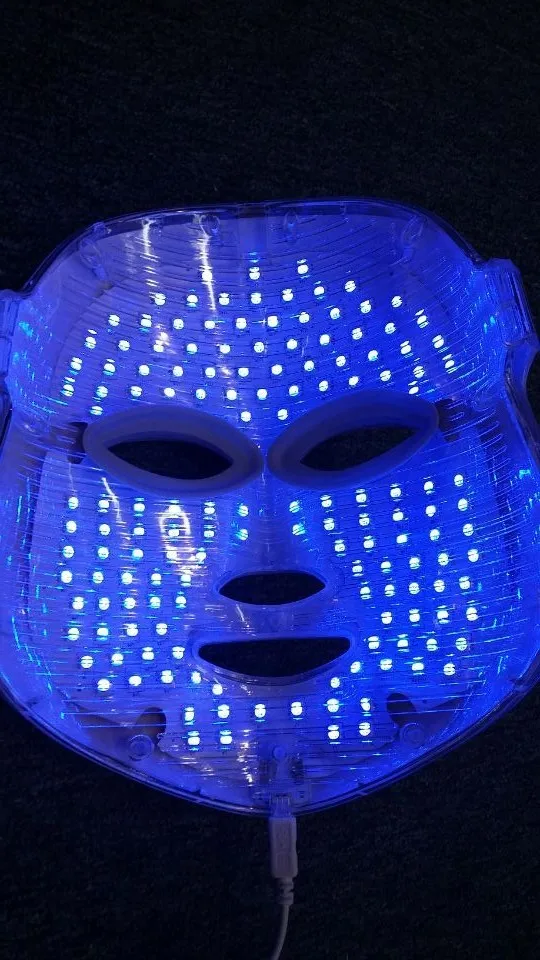 7 цветов фотон PDT led уход за кожей маска для лица синий зеленый красный светильник терапия PDT фотон led маска для лица
