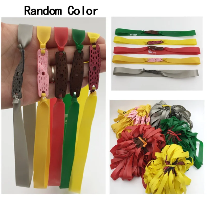 10 шт. Рогатка мощная эластичная плоская резиновая лента практично для охоты и