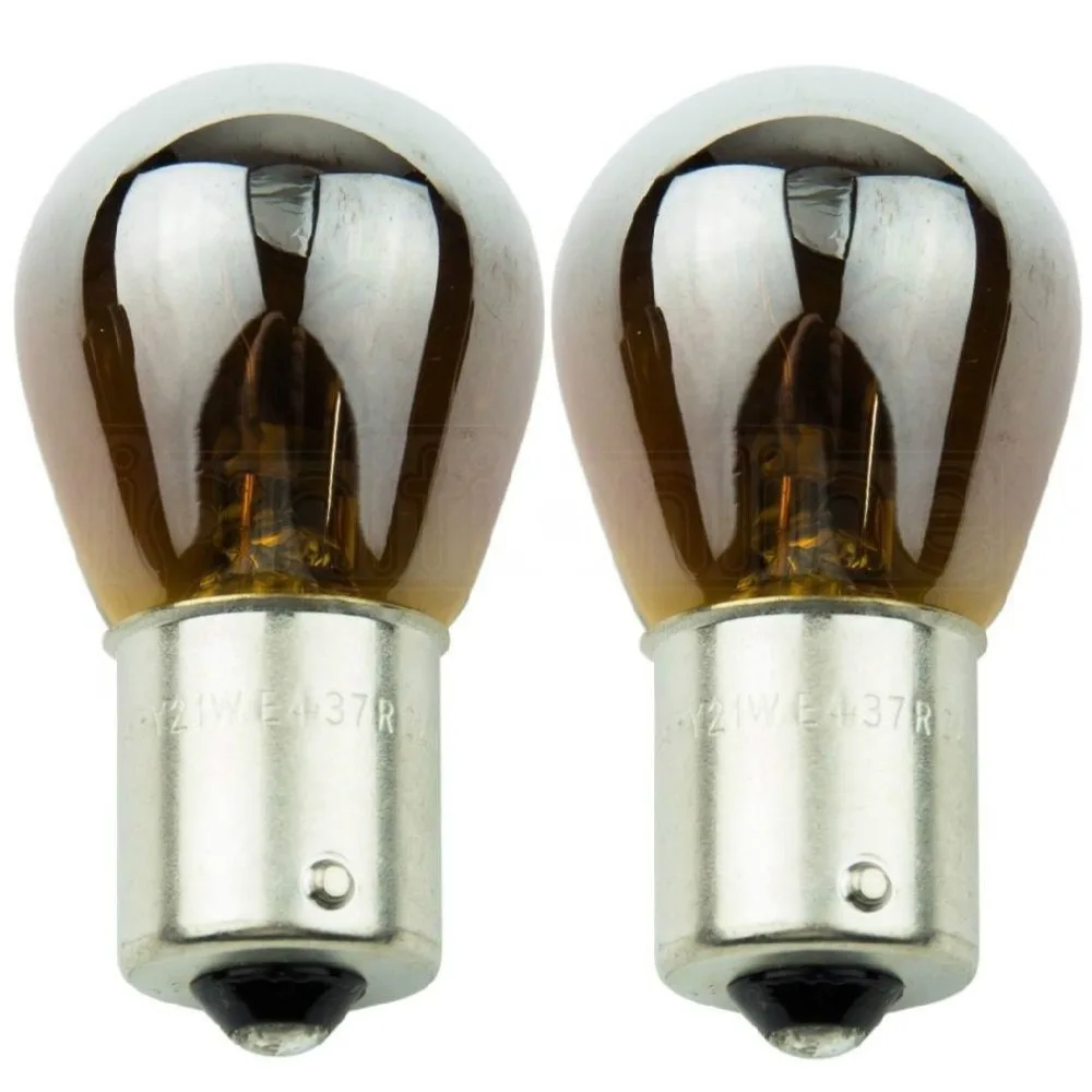 12V BAU15S PY21W Янтарная Поворотная сигнальная лампа индикатор 581 хромированная лампа