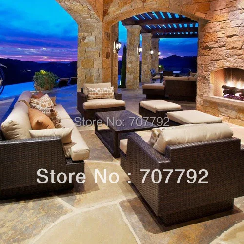 Новый дизайн открытый патио плетеная глубокая мебель для сидений|patio designs|outdoor