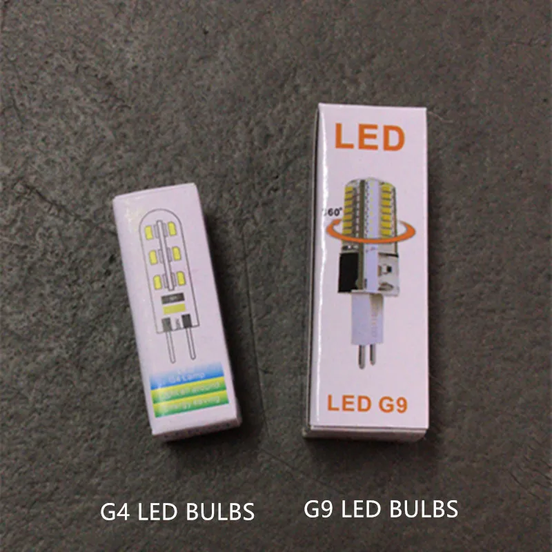 10 шт./лот SMD 2835 Светодиодный G4 G9 светодиодный свет лампы DC12V 360 градусов 110220 v, 96-265 вольт использования