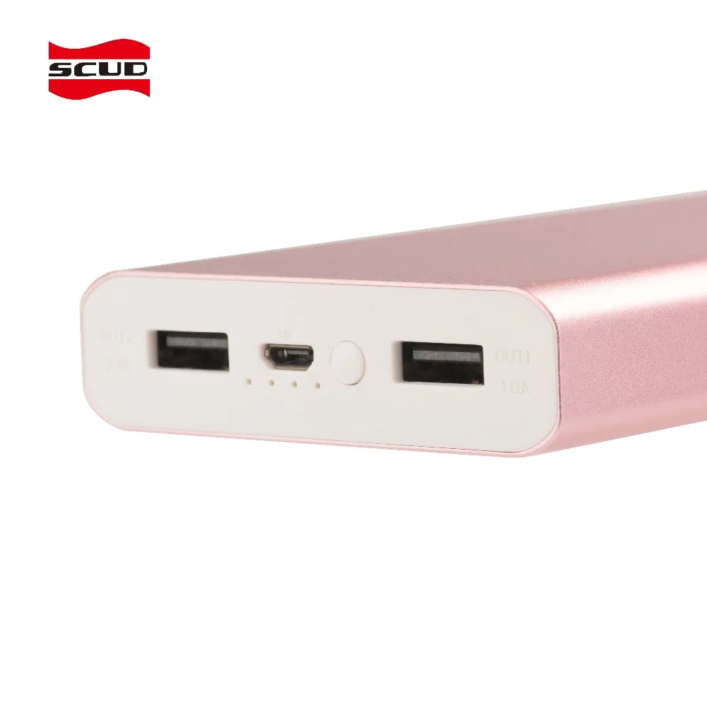 SCUD внешний аккумулятор 16000mAh портативный мобильный двойной USB Powerbank M116 полимерный