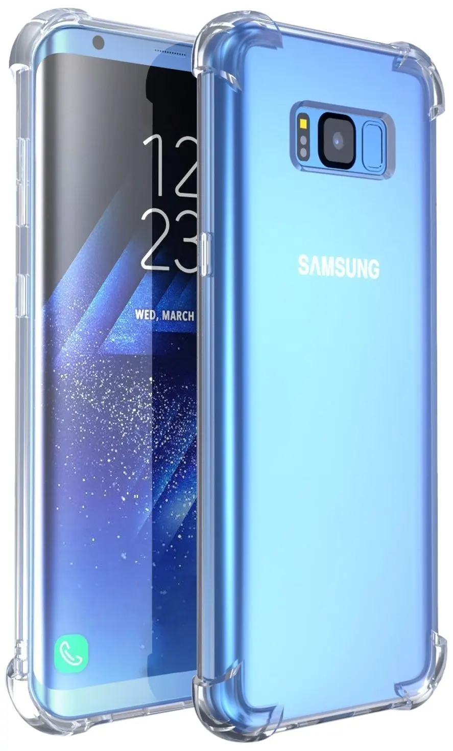 Прозрачный устойчивый к царапинам защитный чехол из ТПУ для Samsung Galaxy S8 |