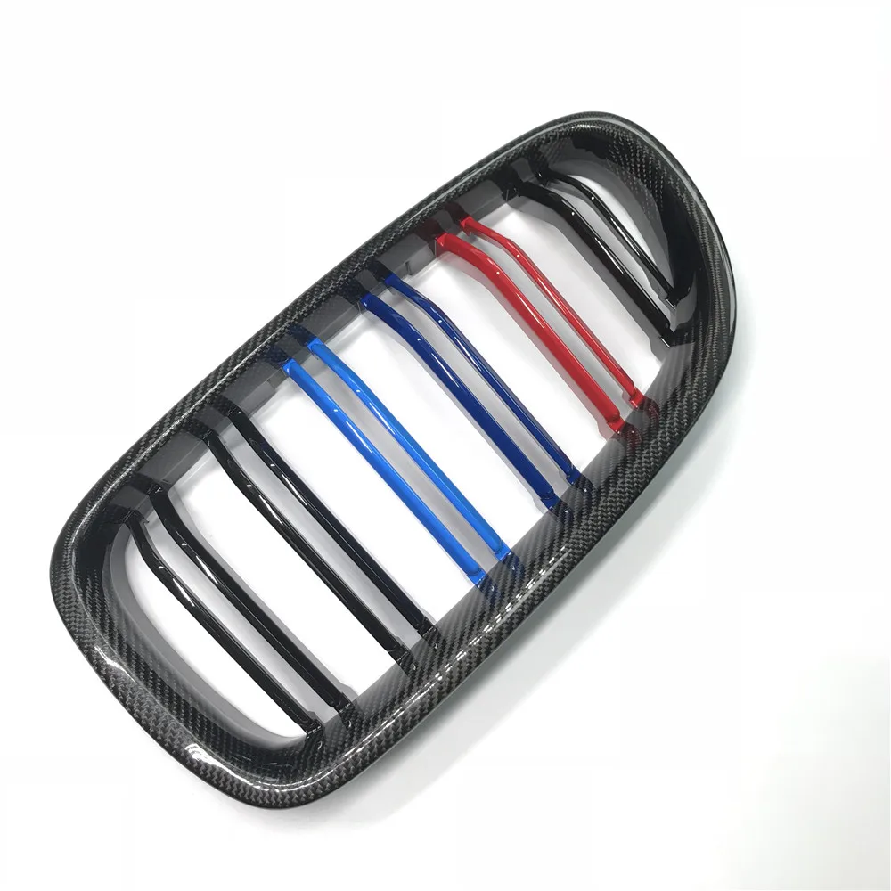Глянцевый черный гриль для почек из углеродного волокна цветная гоночная