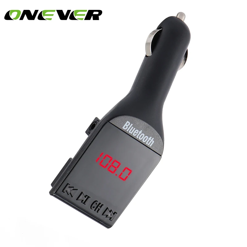 Onever Bluetooth автомобильный комплект MP3 плеер fm передатчик Handsfree беспроводной FM