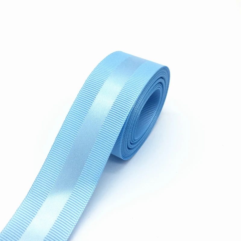 5 ярдов 1 дюйм (25 мм) Ленты для свадебного украшения Grosgrain края сатиновая