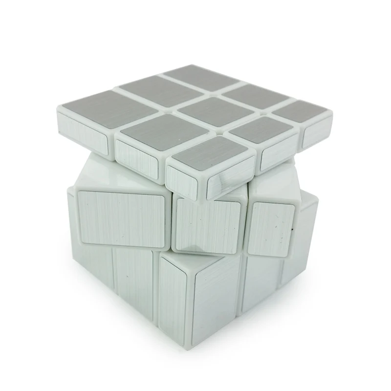 3x3x3 белый серебристый зеркальный магический куб скоростной пазл игрушки для