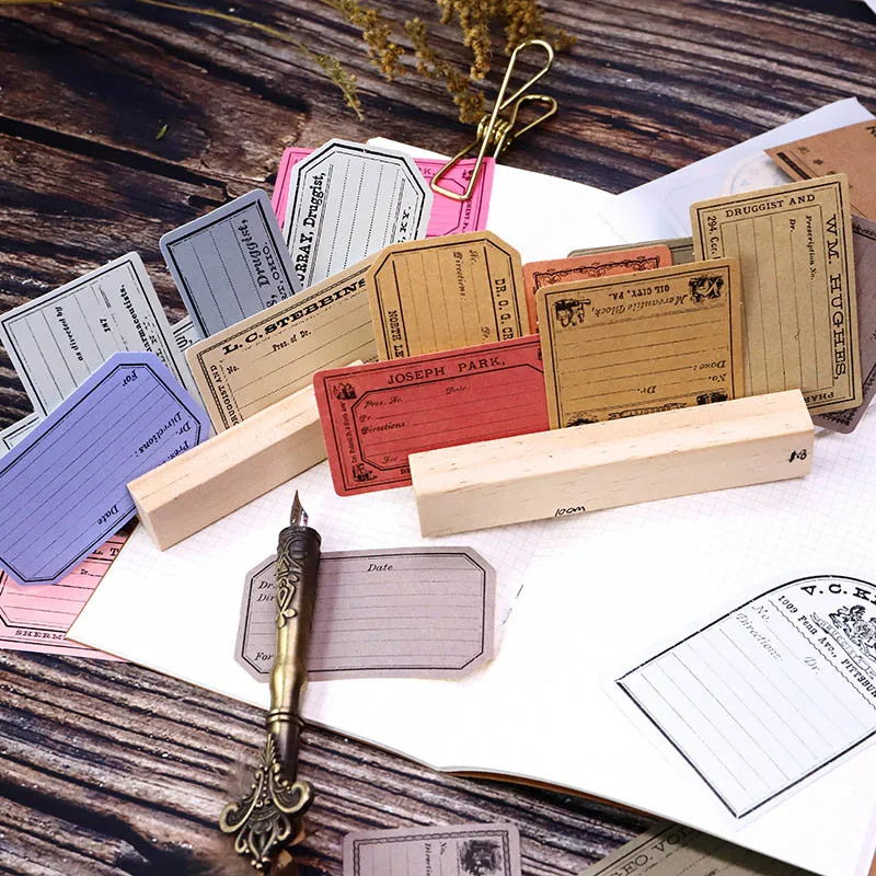 Stationery Stickers Paper Adhesive Label Vintage Ticket For Kids DIY Scrapbooking Diary | Канцтовары для офиса и дома