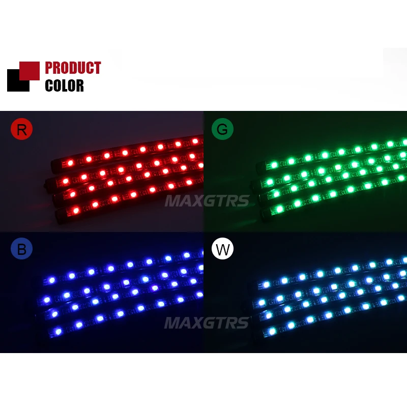 4 шт. декоративные полосы для салона автомобиля 12 SMD| |