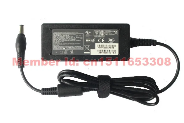 Адаптер переменного тока для ноутбука TOSHIBA 19V 2.37A 45W шнур питания зарядное