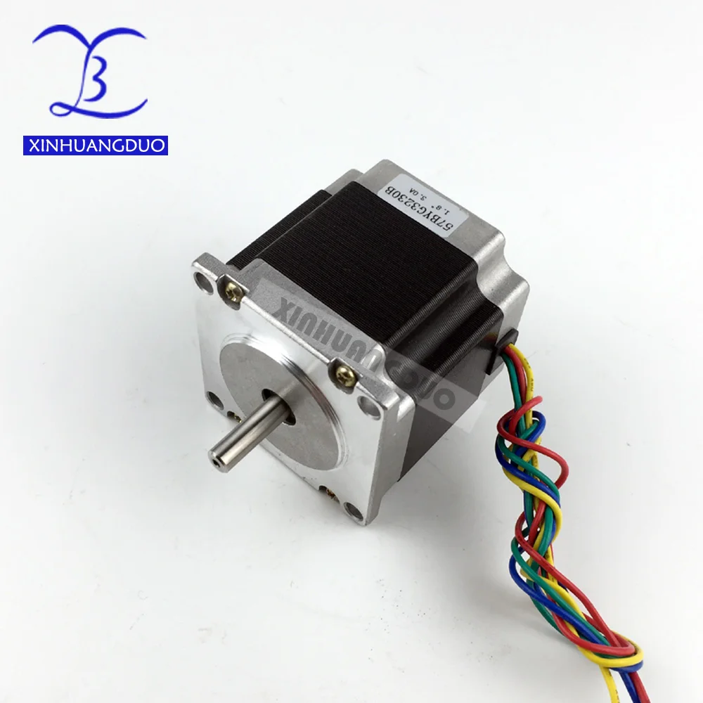 Чпу шаговый двигатель двойной вал 57x56 NEMA 23 шаговый двигатель 3A 1.26N.m двойной вал шаговый двигатель 180Oz-in для станка с ЧПУ
