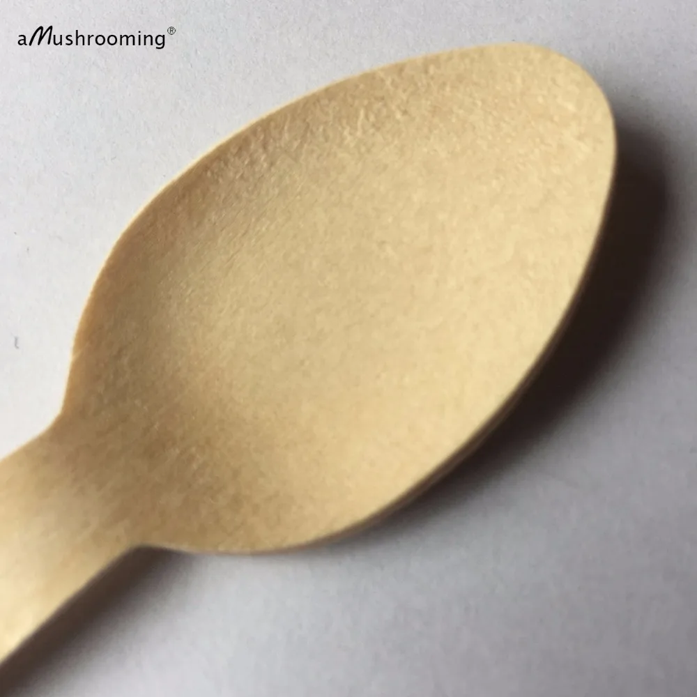 Оптовая продажа одноразовая деревянная ложка 14 см посуда столовые приборы