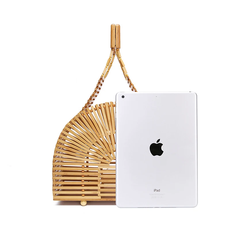 SAFEBET Magnet Tower Bamboo Bag Handmade Woven Storage Bags Summer Hollow Beach Handbag Casual Tote Travel Organizer Drop Ship