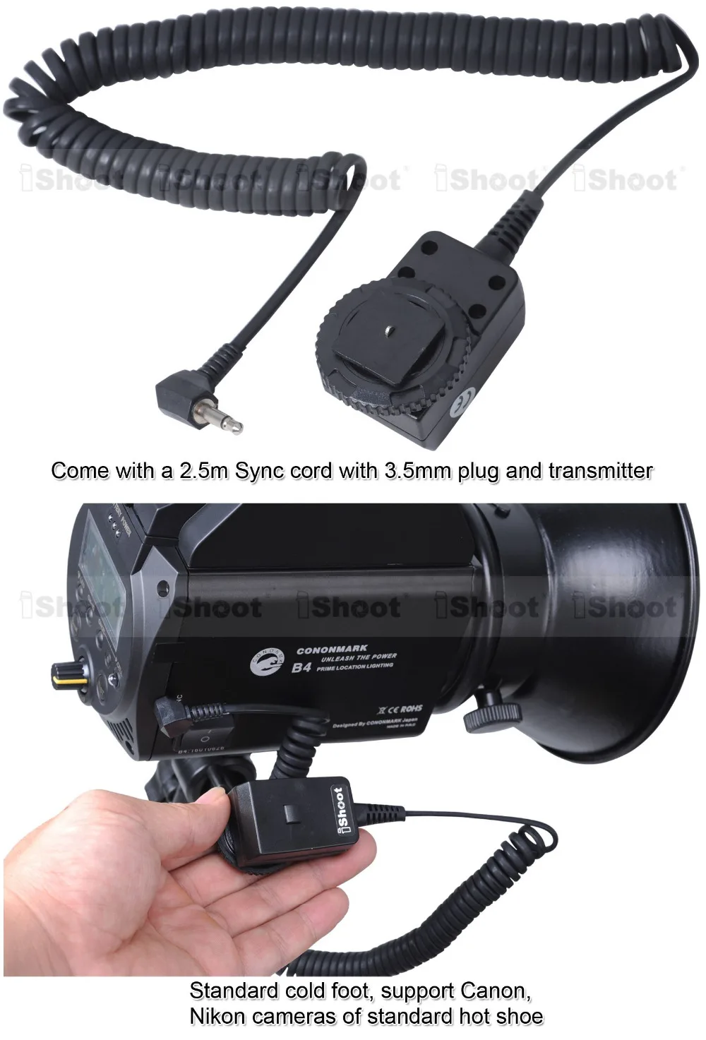 400 Вт компактный Портативный студия Открытый Вспышка Strobe Monolight-Батарея Питание и