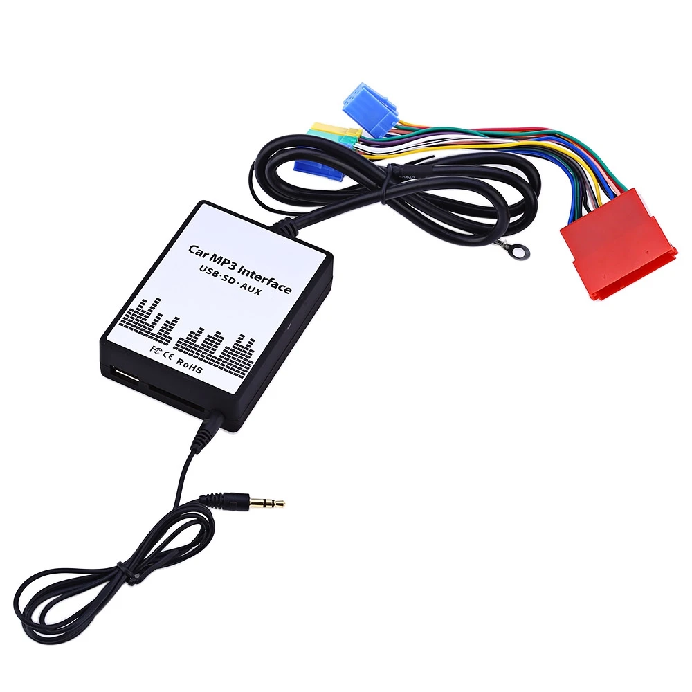 Автомобиль mp3 Интерфейс USB/SD данных кабель аудио цифровой cd чейнджер встроенный