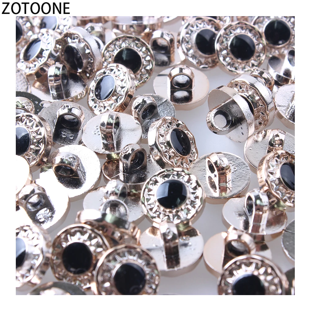 ZOTOONE 50 шт. красивые белые черные металлические кнопки для пальто Скрапбукинг приспособления для шитья одежды DIY аксессуары для одежды ремесла