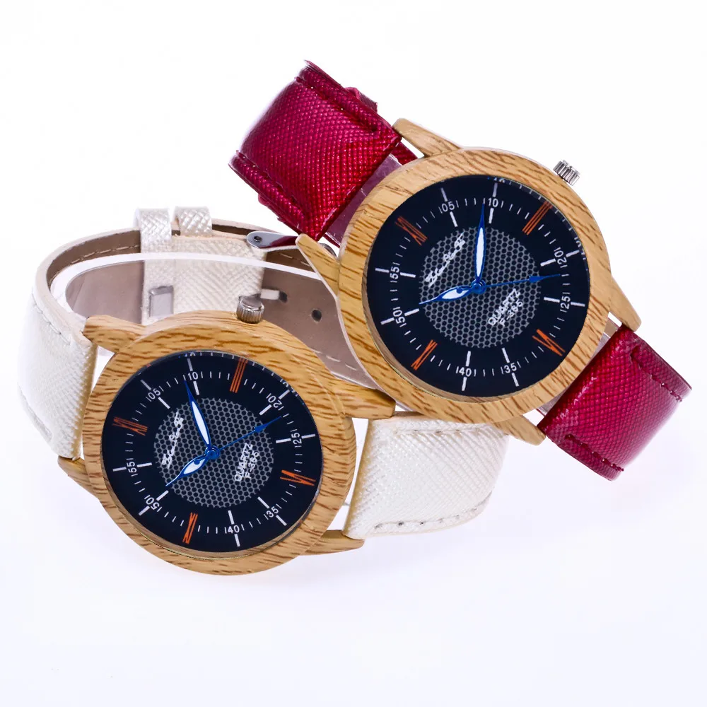 Женские часы Rreloj Hombre золотые полые натуральные деревянные минималистичные