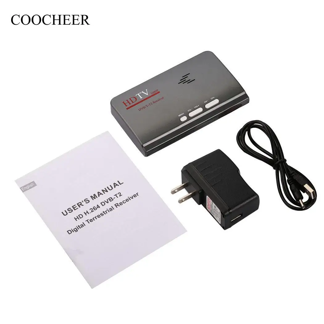 Мониторы HD TV DVB T2 T AV в VGA Box USB Поддержка MPEG4 для всех CRT и LCD 1080P|Спутниковое ТВ| |