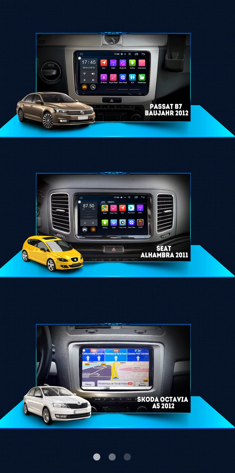 ARKRIGHT 9 ''4+ 64 Гб 2 din автомагнитола аудио стерео для Volkswagen VW Passat B6/B7/CC Golf 5/6 Tiguan Android gps Автомобильный мультимедийный