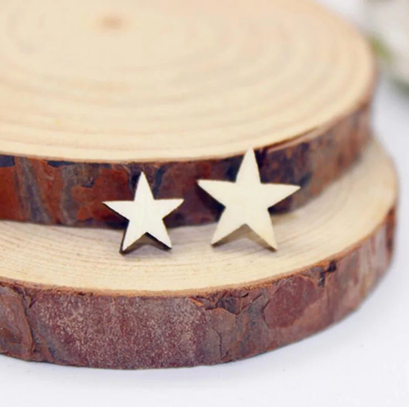 Миниатюрная фигурка деревянные звезды Форма дома декоративный волшебный сад