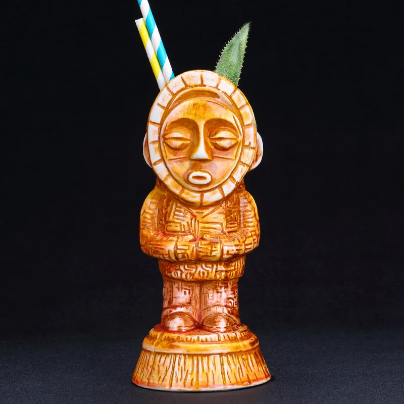 Кукла с большим лицом кружка Tiki посуда кружки для коктейлей пива вина чашка