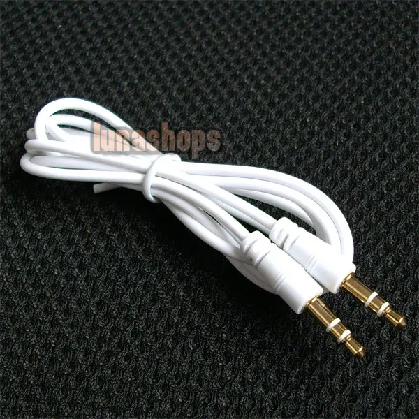 

LN000526 WHITE 3.5MM MALE TO STEREO AUDIO EXTENSION CABLE CORD 1M