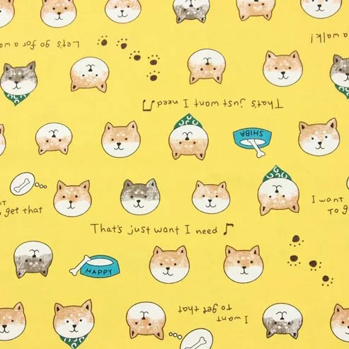 Половинная утолщенная хлопчатобумажная ткань с мультяшным принтом собаки сумка