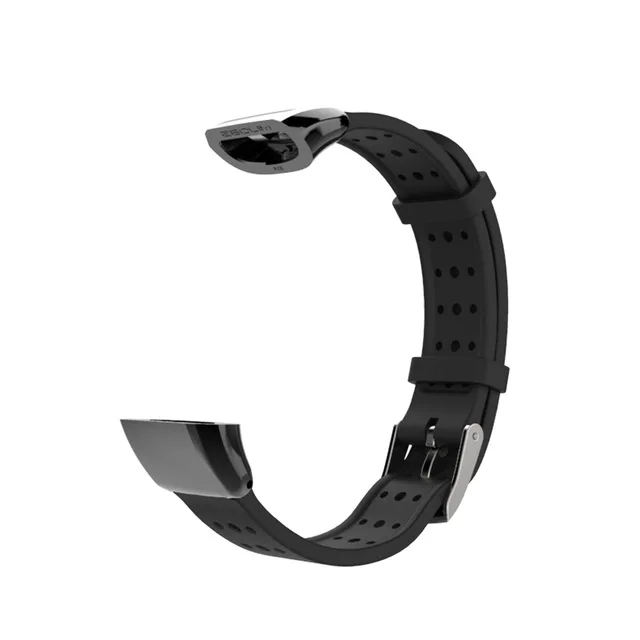 Черный Силиконовый ремешок Mijobs для huawei Band 2 Pro B19 B29, браслет, умные часы, ремешок для huawei Sport Band 2 Pro, ремешок, браслет - Цвет: Черный
