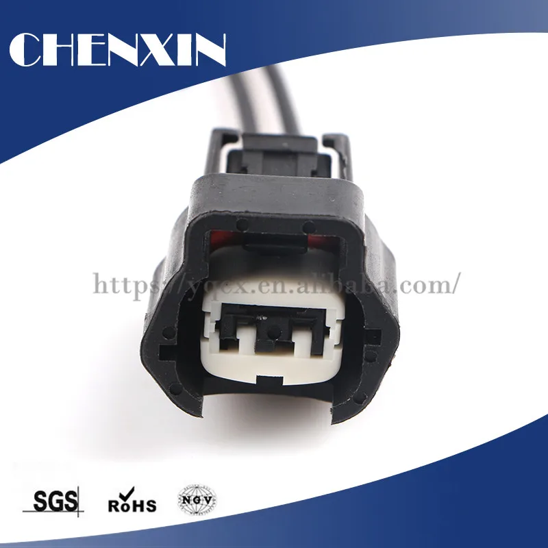 Auto Connector Wire Harness Electrical Copper Automotive Car 2Pin Terminal Nissans Crimp Fuel Clip Socket Jumper Pigtail Cables |