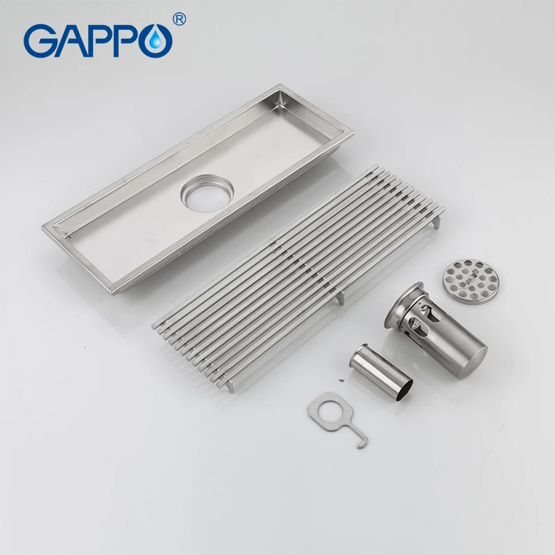 Фильтр для слива воды GAPPO линейный фильтр из нержавеющей стали с защитой от