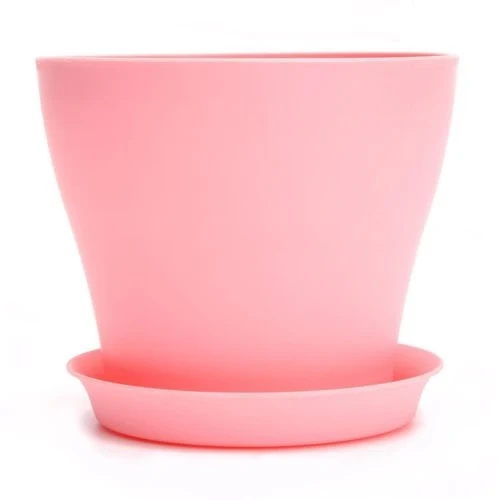 Trumpet pink 1 шт. пластиковый цветочный горшок для растений, банка для бонсай, домашний декоративный горшок для цветов, домашний декор для сада, Лидер продаж - Цвет: Trumpet pink