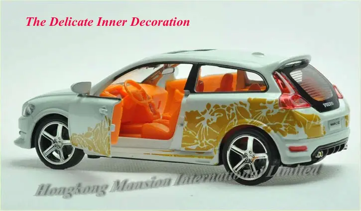 1:32 Весы сплав металла литья под давлением модели автомобиля для Volvo C30 игрушки
