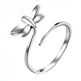 Маленькое кольцо со стрекозой открытое ювелирное изделие Корея 2017 горячее