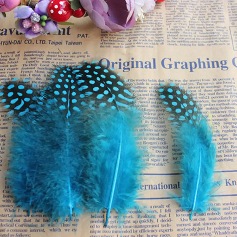 25 шт. перья для курицы 5 10 см|chicken feather|spots feathersguinea fowl |