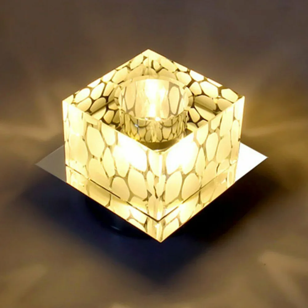Dikale Modern 5W Crystal LED Ceiling lamp Fixture for Indoor Lamp Surface Mounting crystal celling light | Лампы и освещение