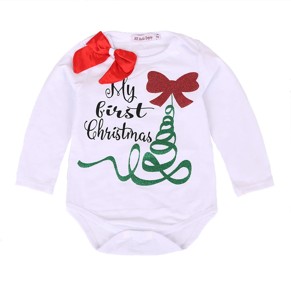 HE Hello Enjoy/комбинезон для маленьких девочек My First Christmas комбинезон с длинными
