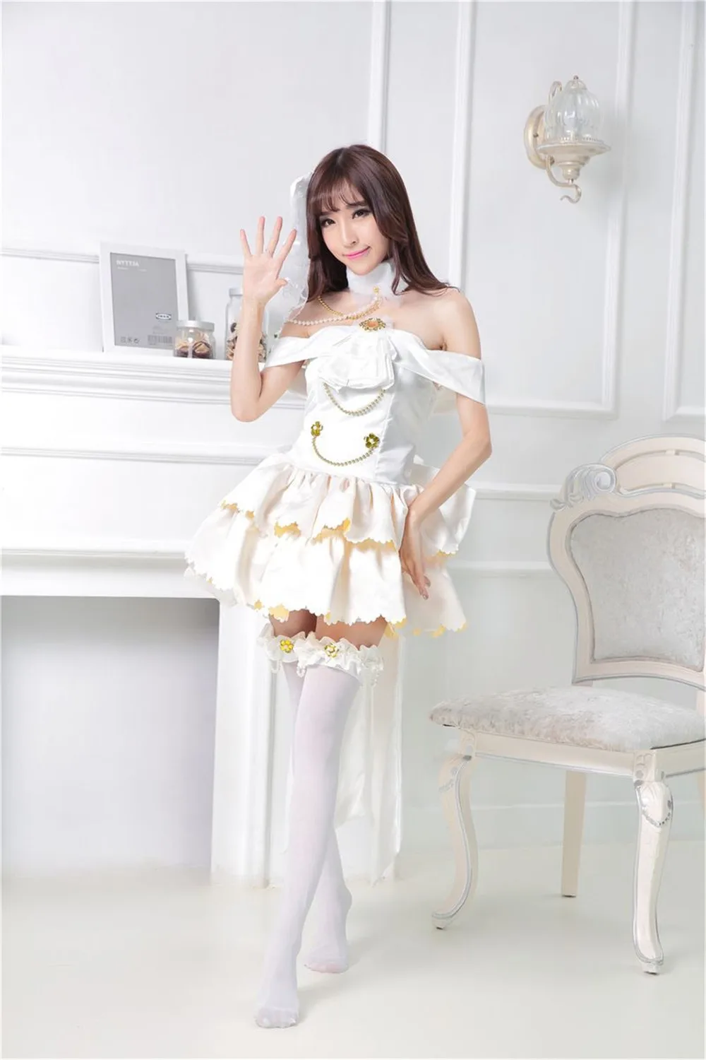 Новый японский аниме Love Live! Костюмы для косплея цветочный букет Аруса Косака