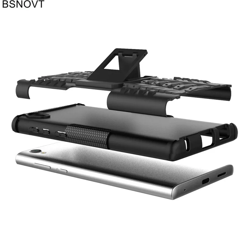 BSNOVT для Sony Xperia L1 чехол двухслойный армированный держатель телефона Fundas 5 5&quot |