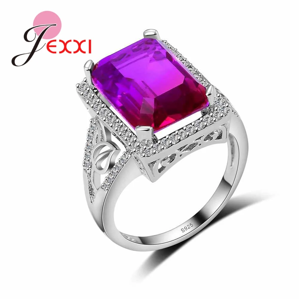 Изысканные женские кольца из стерлингового серебра для свадьбы помолвки