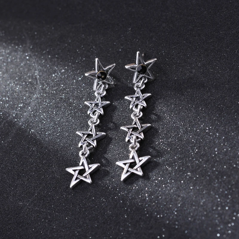 2017 новые женские Геометрические готические серьги гвоздики крутой Рок Панк