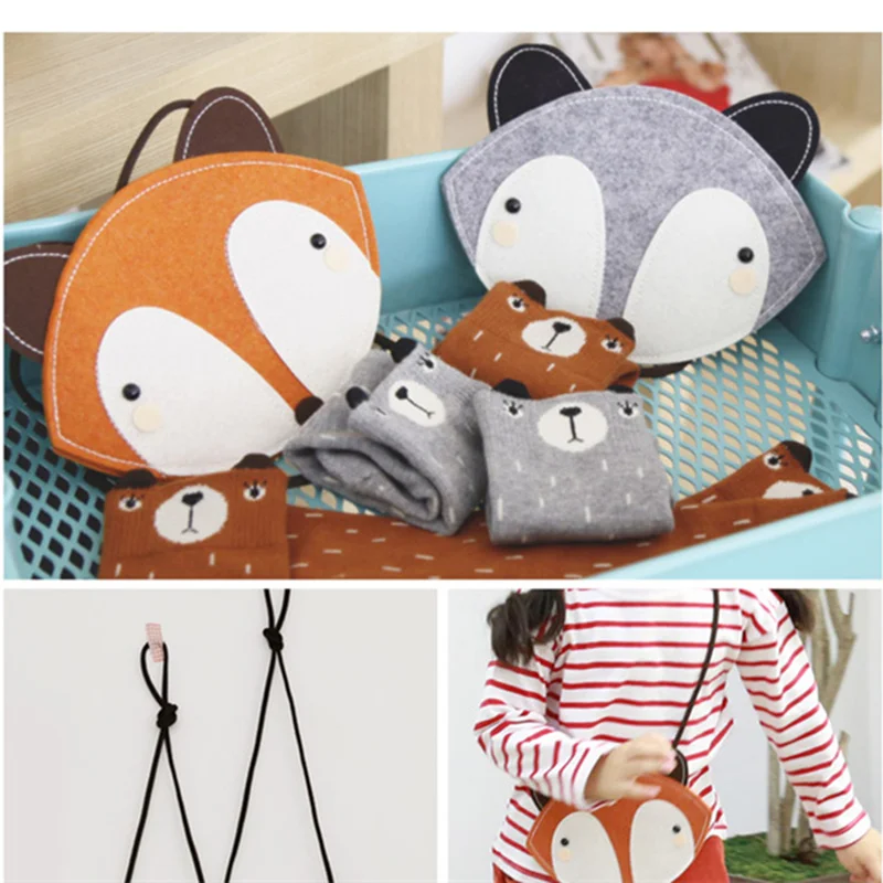 Сумки для маленьких девочек и мальчиков с изображением лисы Детская сумка