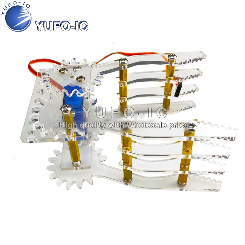 Steering gear mechanical claw bulk, 9 grams of steering gear fetching manipulator gripper yakeli splicing symmetric catcher