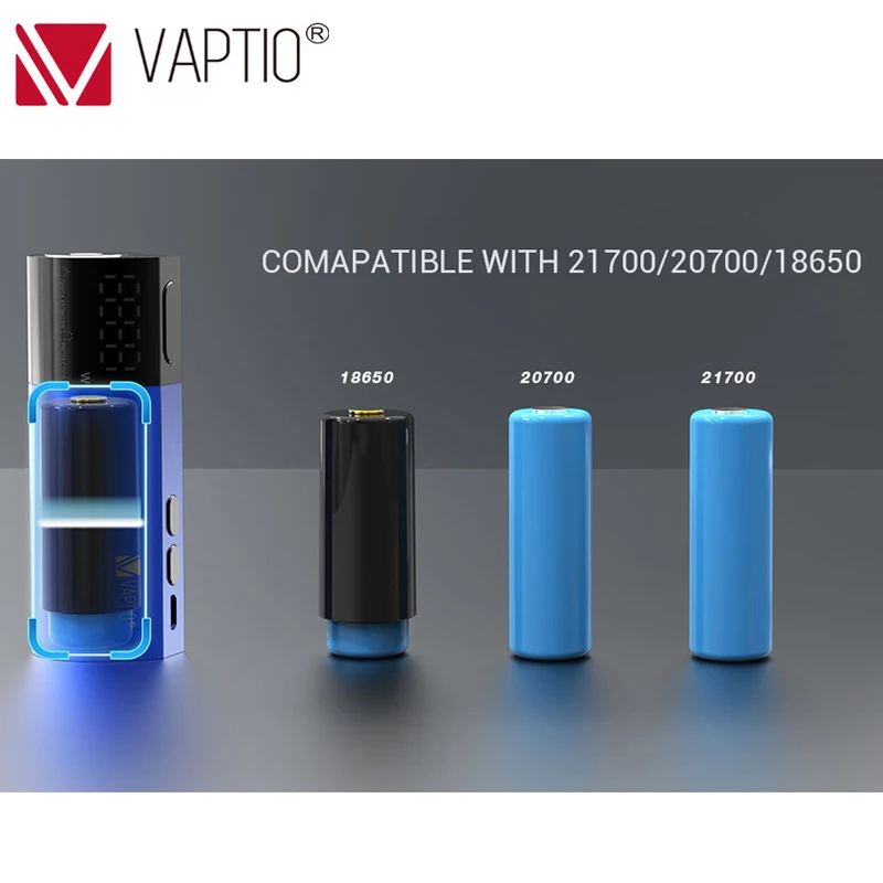 Новая электронная сигарета испаритель Vaping Kit mod Vaptio Vex 100 Вт TC Box Mod fit 510 thread Vaper vs Armour Pro 100 Вт box mod без батареи