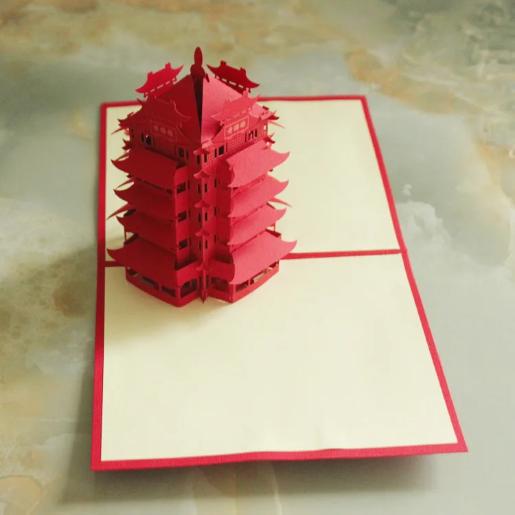 Уникальные 3D бумажные сценические открытки складные типа ручной работы ажурные