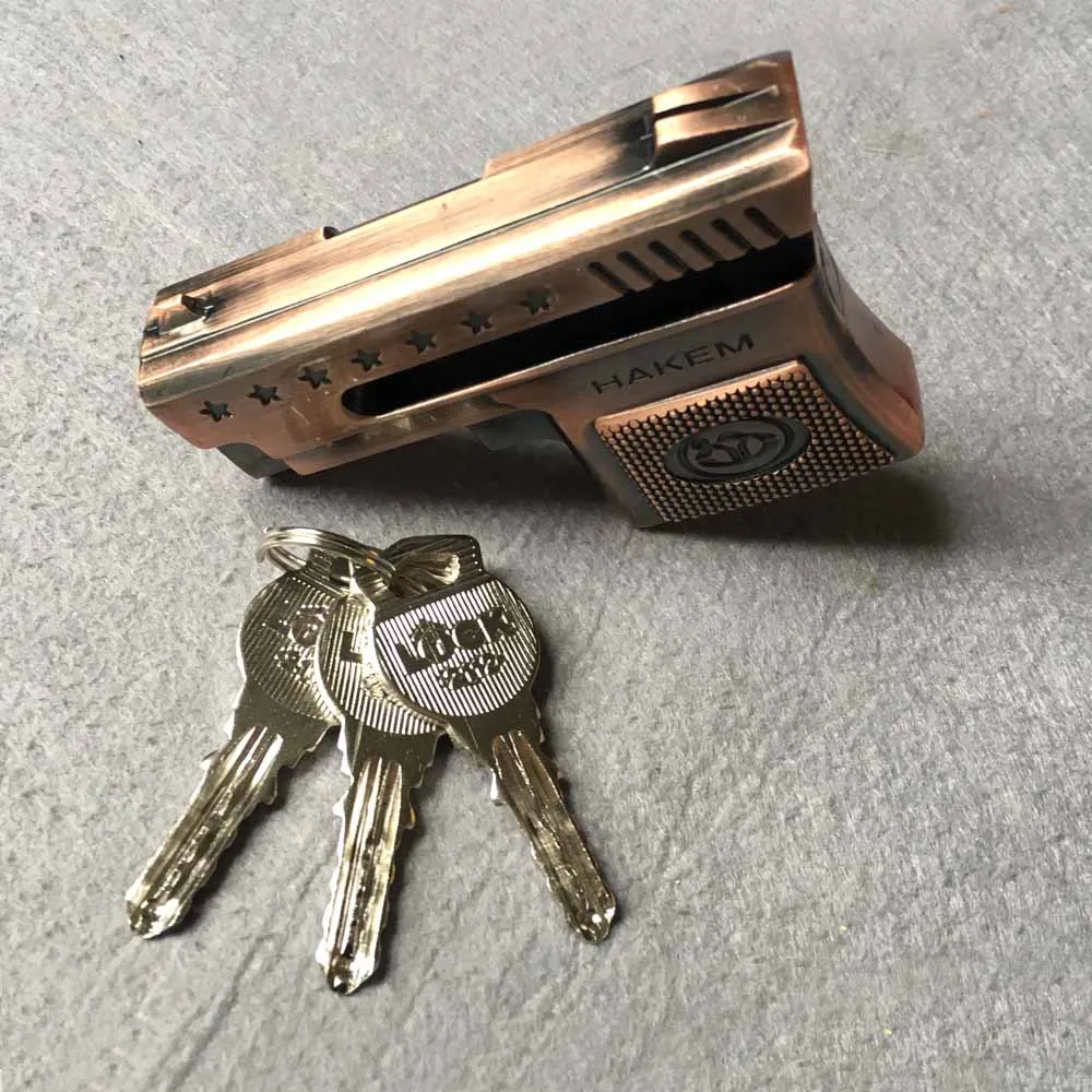 Мотоцикл пистолет диск типа замок скутер тормозного диска безопасность