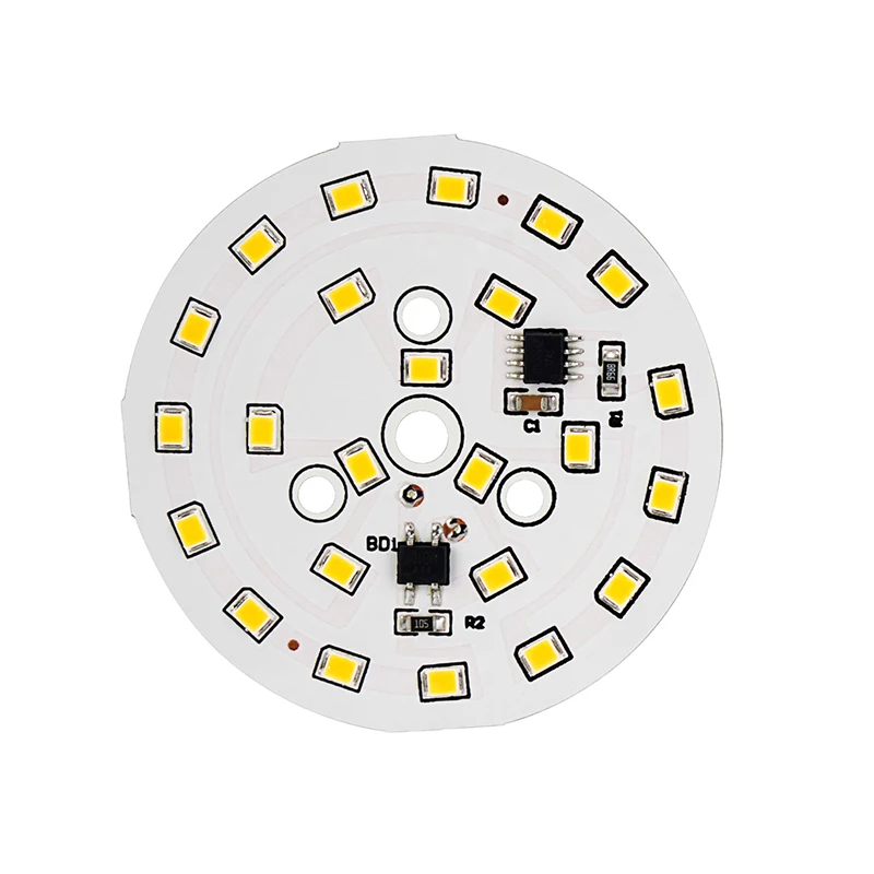 Светодиодный светильник SMD2835 18 Вт 15 12 9 7 5 3 переменный ток 220 В умный светодиодный
