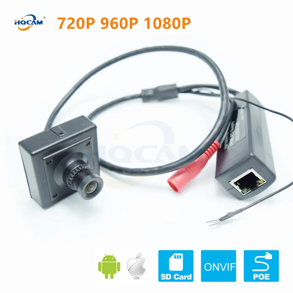 Мини IP камера HQCAM 720P 960P 1080P с поддержкой SD карт и POE|Камеры видеонаблюдения| |