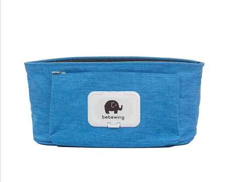 Органайзер для детской коляски, сумка для переноски, детская коляска, зонт, автомобильная коляска, аксессуары для игрушек, органайзер для детской кроватки, карман для подгузников - Цвет: blue